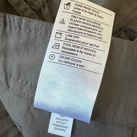 VINCE Utility Pants Taupewood Lightweight Wide Leg HR Relaxed Fit - Picture 11 of 14